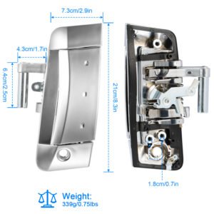 Left Driver Outside Exterior Door Handle For Nissan 350Z 2003-2009 Driver Side Door Handle - Image 14