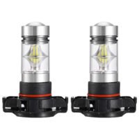 2PCS 1100LM 100W 5202 H16 LED Fog DRL Light Bulb IP68 Waterproof 20 2835 LEDs 360? Beam Angle 6000K White