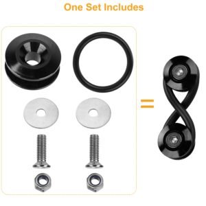 5Set Car Quick Release Bumper Fasteners Front Rear Bumper Holders Trunk Fender Hatch Lids Kit - Image 14