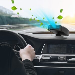 12V 150W Portable Car Heater Heating Fan 2 in 1 Defroster Defogger Demister Windshield Heater Automotive Cooling Fan with 360?Rotating Base - Image 14