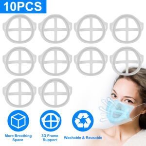 10Pcs 3D Mask Bracket Comfortable Breathing Mouth Mask Inner Support Frame Washable Reusable Mask Holder Stand - Image 3