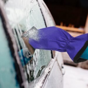 Ice Scraper Glove Car Windshield Snow Scraper Remover Glove Lined of Fleece Winter Ice Scraper Mitt Keep Warm - Image 9