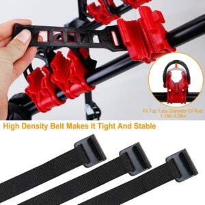 Car Bicycle Stand Rack 132LBS Load Hitch 3-Bike Auto Rear Carrier Mount Fit For Sedans Hatchback Car SUV - Image 10