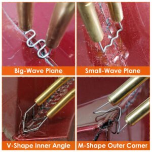 70W Plastic Welder Car Bumper Repair Kit Hot Stapler Welding Gun Plastic Repair Machine Soldering Tool with 200 Staples Pliers Cutter - Image 13