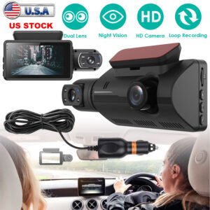 Dual Lens Car DVR Dash Cam Video Recorder 720P Front Inside Camera Loop Recording Night Vision Driving Vehicle Recorder - Image 5