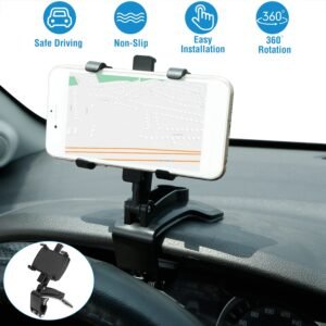 Car Dashboard Phone Bracket Stand Car Phone Holder Non-slip 360?Rotation Dashboard Phone Clamp Suitable For 3-7in Cell Phone - Image 4