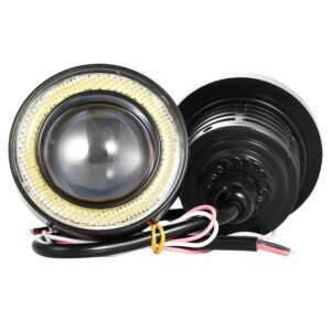 2 Pcs 2.5"Auto COB LED Fog Light 1200LM 6000k White IP65 Waterproof Halo Angel Eye Ring Bulb Lamp Driving DRL 12V - Image 5