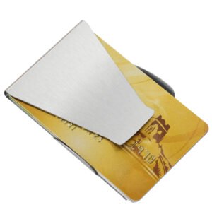 Slim Clip Double Sided Money Clip Credit Card Holder Wallet Stainless Steel - Image 14
