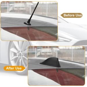 Car Shark Fin Antenna Cover Waterproof Signal Car Antenna Replacement w/ Adhesive Tape Base Fits for Universal Auto Cars Ford Van Truck Jeep SUV - Image 7