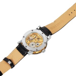 Gold Dial Skeleton Mechanical Watch - Image 4