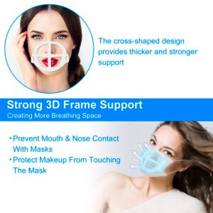 10Pcs 3D Mask Bracket Comfortable Breathing Mouth Mask Inner Support Frame Washable Reusable Mask Holder Stand - Image 9