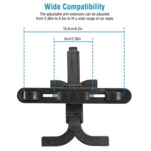 Car Headrest Tablet Mount 360? Rotation Car Tablet Holder Universal for 7-11 Inch iPad iPad Air iPad Pro Galaxy Tab Kindle Fire - Image 14