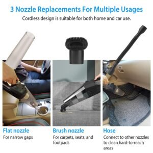 Handheld Cordless Car Vacuum Cleaner 120W 8000PA DC 12V Car Auto Home Duster Wet Dry Powerful Suction with Accessory Kit - Image 8