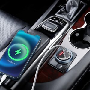2Pcs 100W USB Type-C Car Charger QC4.0 PD3.0 USB Fast Charging Adapter Dual Port Car Cigarette Lighter Compatible with iPhone14/13/12 IPad Samsung - Image 10