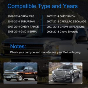 iMounTEK 4pcs Chrome Outer Handles Outside Exterior Door Handles Front Rear for Chevy Pickup Truck 2007-2013 Suburban Sierra Silverado Escalade Cadill - Image 5