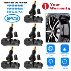 5PCS Tire Pressure Sensor TPMS Tire Pressure Monitoring System Sensor for Jeep Chrysler Dodge Ram - Image 2