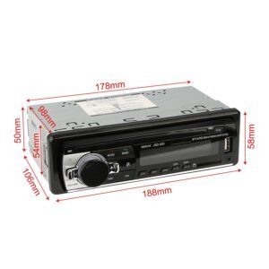 Single Din In-Dash Digital Music Player and Car Radio Receiver - Image 7