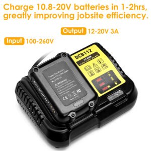 Rapid Charger Replacement Fit for Dewalt 10.8-20V Battery DCB107 DCB101 DCB200 DCB205 - Image 7