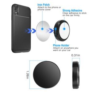 2 Pack Universal Magnetic Car Mounts Dashboard Magnetic Phone Holder Stand Fit for iPhone Galaxy Most Smartphones - Image 13
