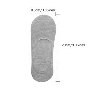 No Show Socks 5 Pairs Breathable Boat Socks Non-slip Low Cut Invisible Socks - Image 4