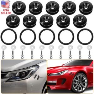 5Set Car Quick Release Bumper Fasteners Front Rear Bumper Holders Trunk Fender Hatch Lids Kit - Image 3