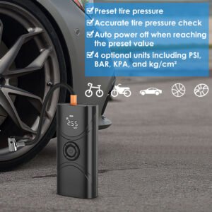 Car Tire Inflator Pump Portable Car Air Compressor 6000mAh Wireless Electric Air Pump 150 PSI with LED Light - Image 7