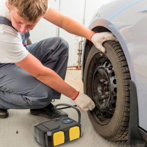Tire Inflator 12V DC 120W 150PSI Tire Pump w/LCD Electric Air Compressor Pump 25L/Min Large Air Flow - Image 12