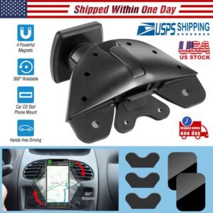 Car Phone Holder CD Slot Phone Mount Stand 360? Rotatable Magnetic Smartphone GPS Hands-free Driving Holder For iPhone XS/XS Max/Samsung Galaxy S11/S1 - Image 6
