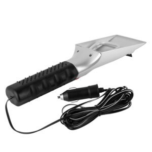 12V Car Electric Heated Ice Snow Scraper Window Ice Remover w/Squeegee 14FT Cable - Image 3