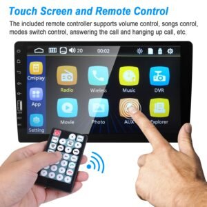 9in Car MP5 Stereo Player Touch Screen 1080P Wireless Car Radio FM USB AUX Back up Camera Mirror Link Remote Control - Image 9