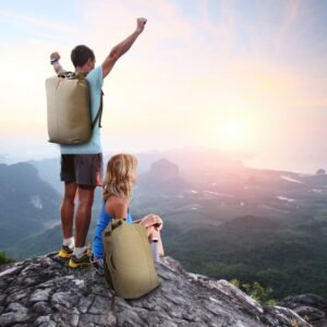 Canvas Backpack Outdoors 25L Travel Laptop Bag Camping Hiking Tactical Military Sport Bags - Image 2