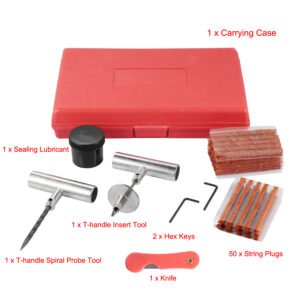 57 Pcs Universal Tire Repair Tools Kit Flat Tire Puncture Repair Tools for Cars Trucks - Image 9