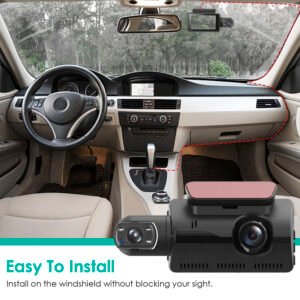 Dual Lens Car DVR Dash Cam Video Recorder 720P Front Inside Camera Loop Recording Night Vision Driving Vehicle Recorder - Image 11
