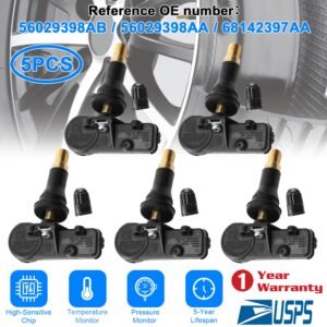 5PCS Tire Pressure Sensor TPMS Tire Pressure Monitoring System Sensor for Jeep Chrysler Dodge Ram - Image 4