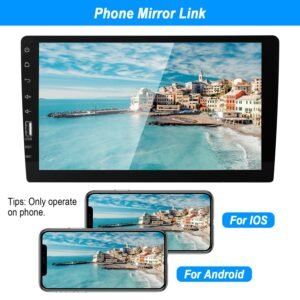 9in Car MP5 Stereo Player Touch Screen 1080P Wireless Car Radio FM USB AUX Back up Camera Mirror Link Remote Control - Image 8