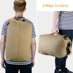 Canvas Backpack Outdoors 25L Travel Laptop Bag Camping Hiking Tactical Military Sport Bags - Image 10
