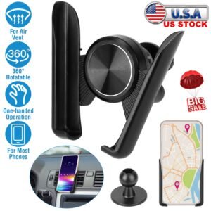 Universal Car Air Vent Phone Mount Car Phone Holder Bracket Cradle Dashboard Car Phone Stand with Strong Vent Clip - Image 3