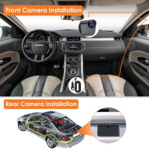 4K Car DVR 12in Dash Cam Camcorder Camera Recorder with 170? Angle Loop Recording Motion Detection Night Vision Voice Control APP Control G-sensor - Image 12