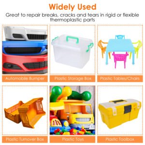 70W Plastic Welder Car Bumper Repair Kit Hot Stapler Welding Gun Plastic Repair Machine Soldering Tool with 200 Staples Pliers Cutter - Image 11