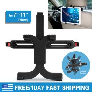 Car Headrest Tablet Mount 360? Rotation Car Tablet Holder Universal for 7-11 Inch iPad iPad Air iPad Pro Galaxy Tab Kindle Fire - Image 11