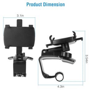 Car Dashboard Phone Bracket Stand Car Phone Holder Non-slip 360?Rotation Dashboard Phone Clamp Suitable For 3-7in Cell Phone - Image 13