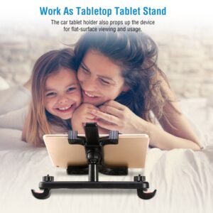 Car Headrest Tablet Mount 360? Rotation Car Tablet Holder Universal for 7-11 Inch iPad iPad Air iPad Pro Galaxy Tab Kindle Fire - Image 7