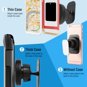 Universal Phone Holder Car Mount 360? Dashboard Magnetic Car Phone Mount Stand for iPhone XS/XS Max/XS/X Galaxy S10/S9+/S8 Google Nexus 6 - Image 13