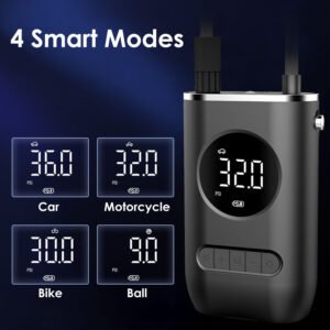 Car Tire Inflator Pump Portable Car Air Compressor Wireless Electric Air Pump 150 PSI with LED Light - Image 7