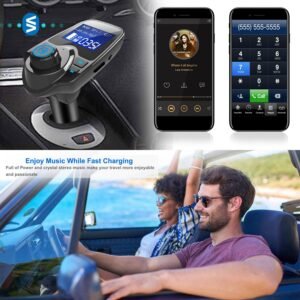 iMounTek Car Wireless FM Transmitter MP3 Player Hand-Free Call USB Charger AUX Input TF Card USB Flash Drive - Image 8