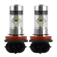 2PCS 1000lm 100W H8/H9/H11 LED Fog DRL Light Bulb IP65 Water-Resistant 360? Beam Angle 6000K White