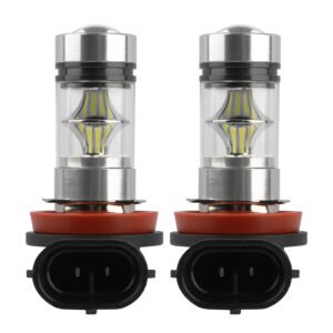 2PCS 1000lm 100W H8/H9/H11 LED Fog DRL Light Bulb IP65 Water-Resistant 360? Beam Angle 6000K White