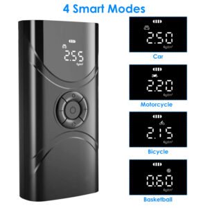 Car Tire Inflator Pump Portable Car Air Compressor 6000mAh Wireless Electric Air Pump 150 PSI with LED Light - Image 8