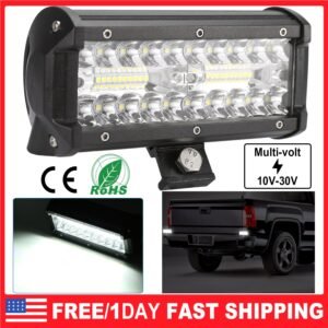 7" LED Light Bar 120W 12000LM LED Work Light Pods Offroad Driving Lights IP67 Waterproof Fog Light Spot Flood Beam for Jeep Trailer Truck Bus Boat - Image 13