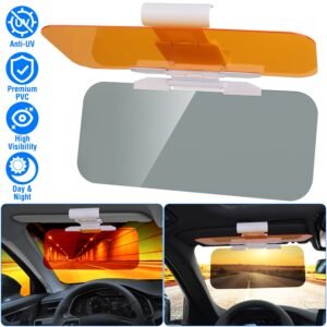 Sun Visor Extender for car 2 in 1 Anti-glare Driving Visor with Adjustable View Angles Day Night Automobile Sun Anti-UV Block Visor for Clearer Vision - Image 6